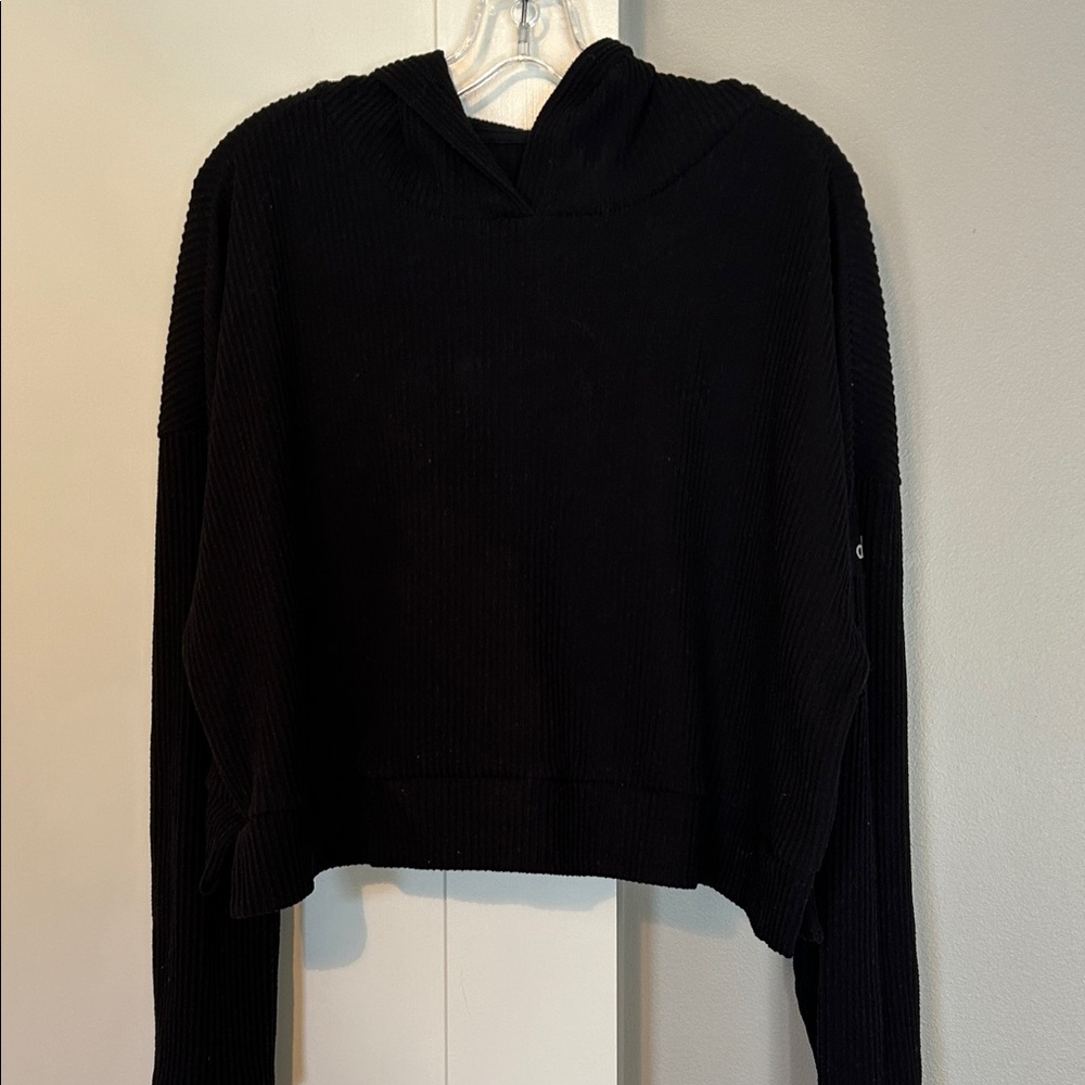 ALO Muse oversized crop hoodie